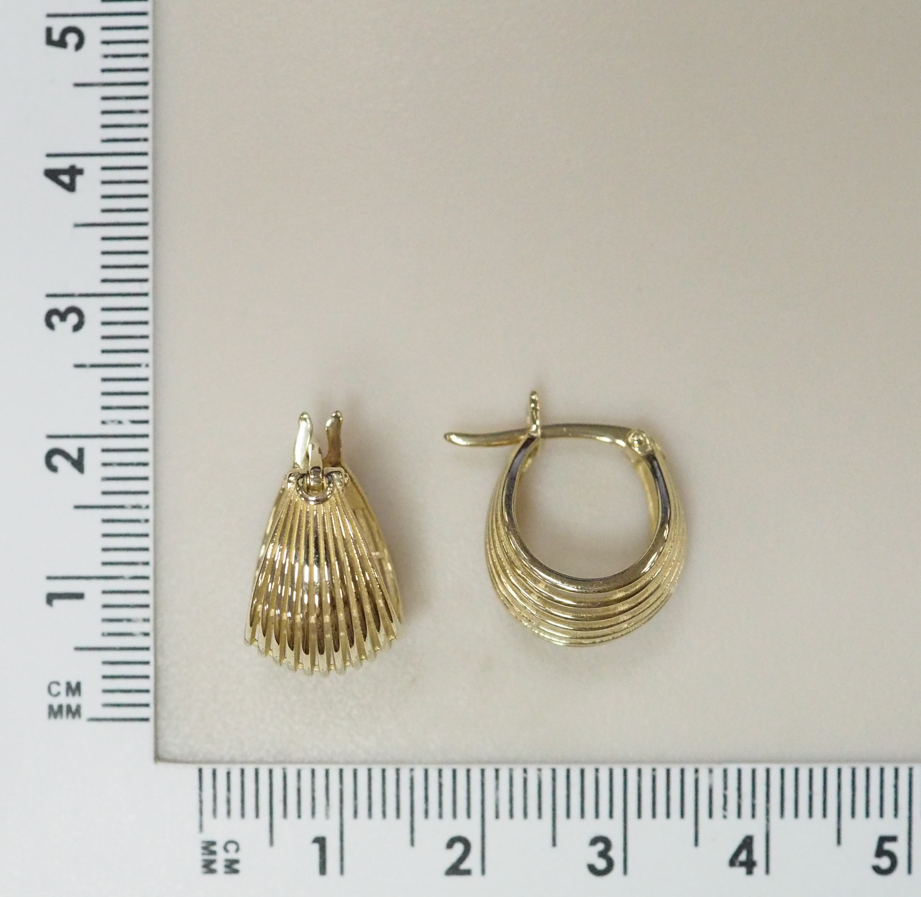 Серьги из желтого золота